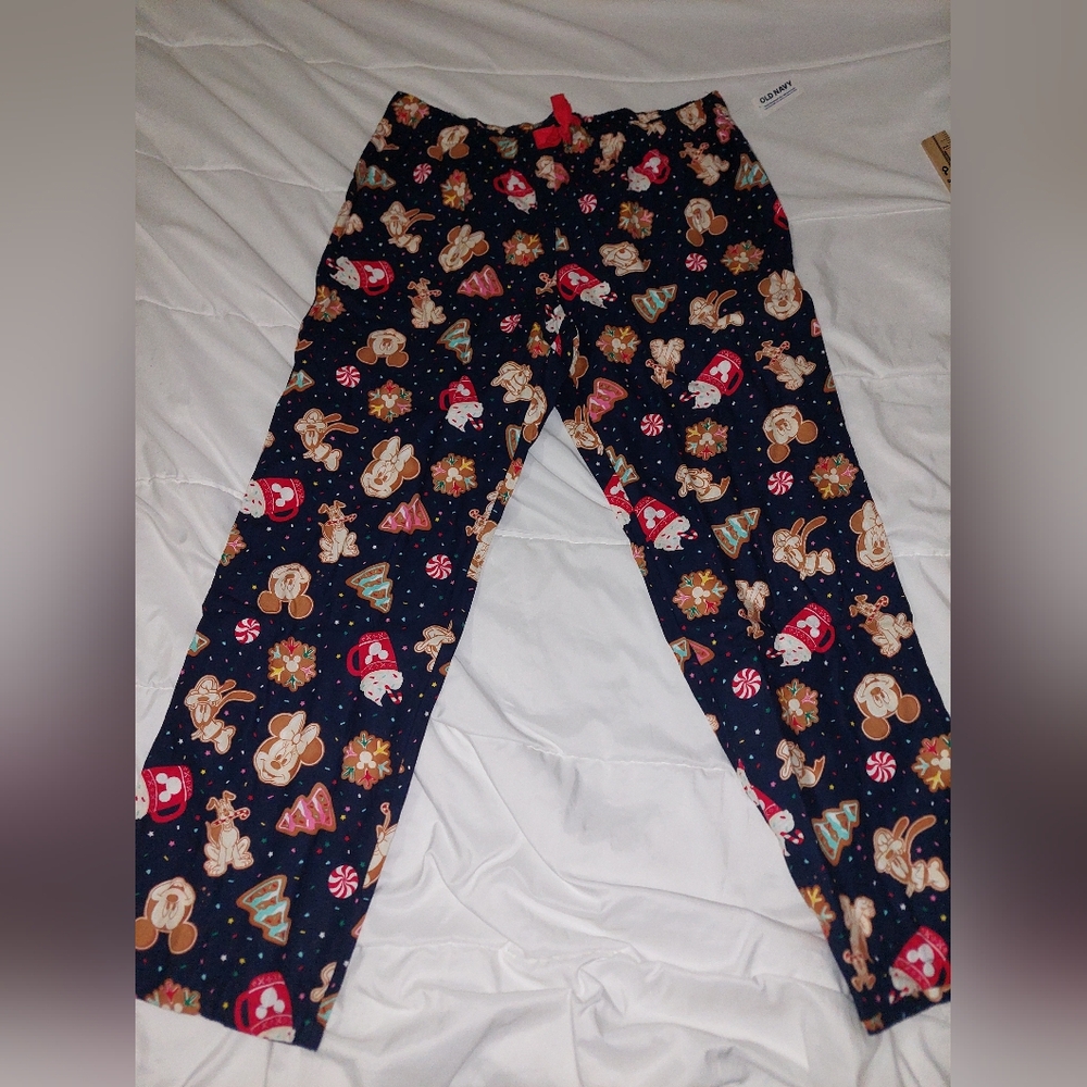 Disney "Holiday Cookies" Flannel Longsleeve Pajama Set, Large, NWT - Picture 6 of 10